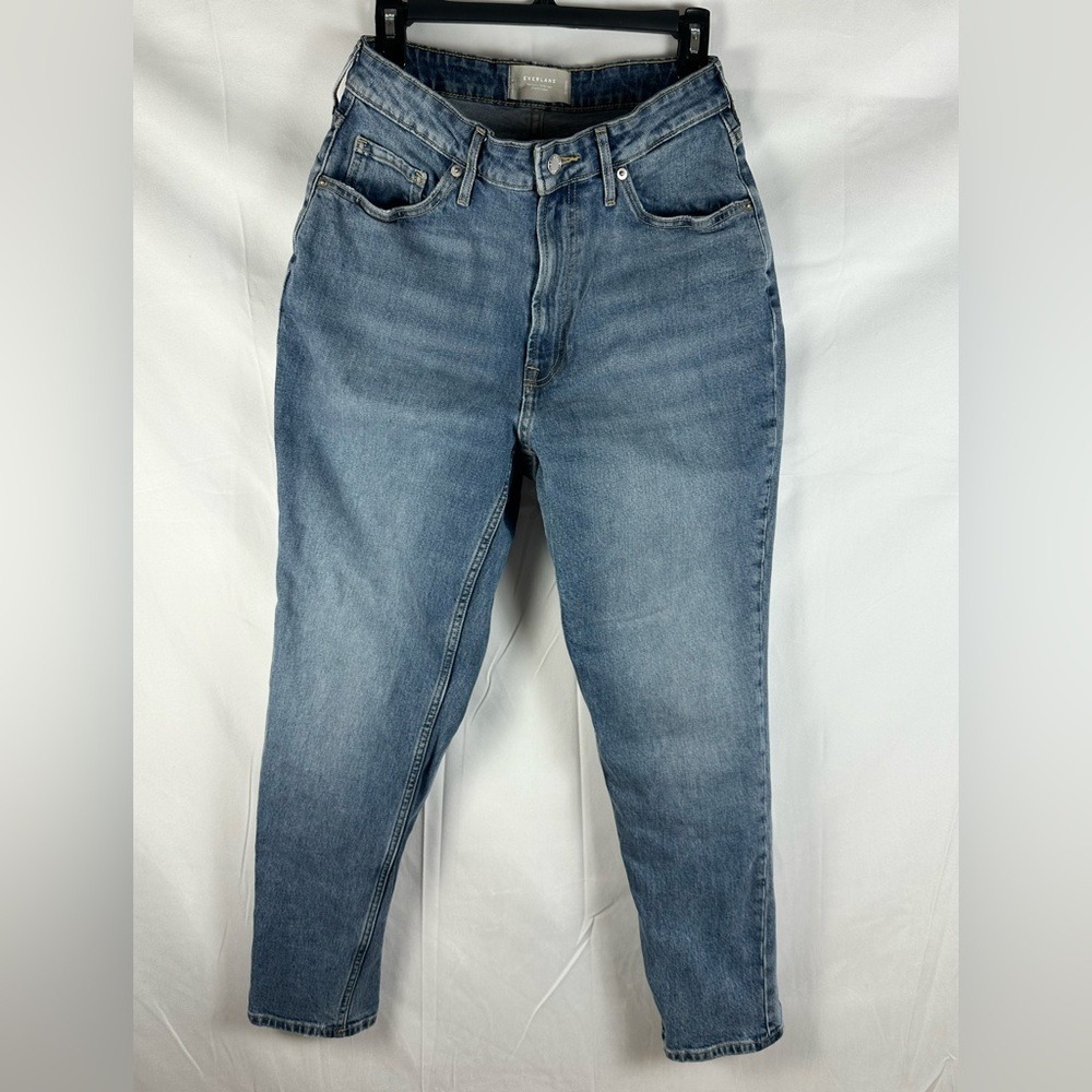 Everlane Curvy Cheeky Straight Leg Jeans Medium Wash Size 29 Organic Cotton